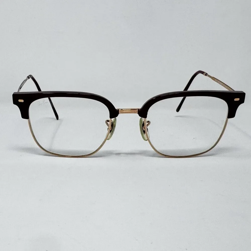 Ray-Ban RB7216 New Clubmaster 8209 Bordeaux Rose Gold Frames 49-20-145